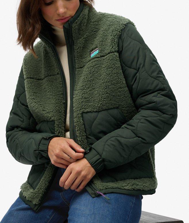 superdry Sherpa Fleece Hybrid Jacket