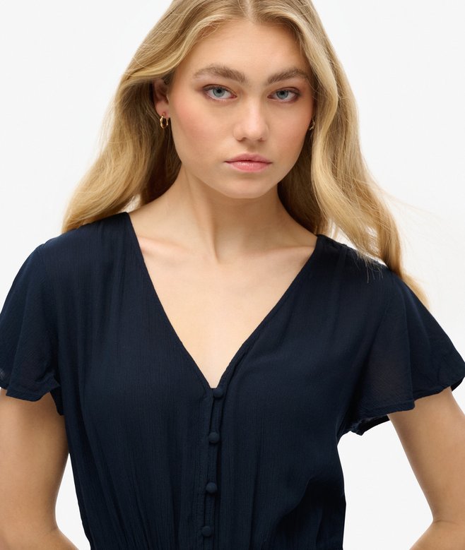 Superdry Short Sleeve Beach Playsuit