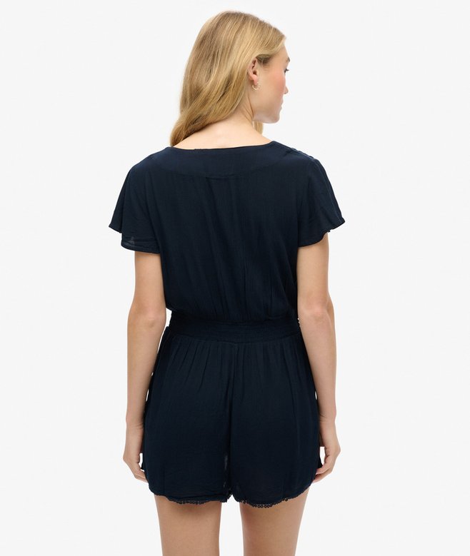 Superdry Short Sleeve Beach Playsuit
