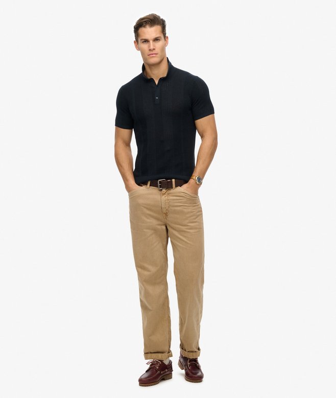 Superdry Short Sleeve Knitted Polo Shirt