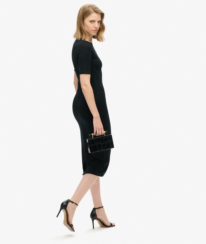 Superdry Short Sleeve Midi Jersey Dress