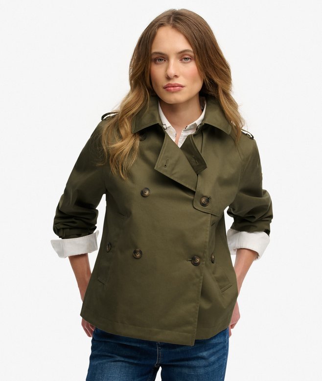 superdry Short Trench Coat