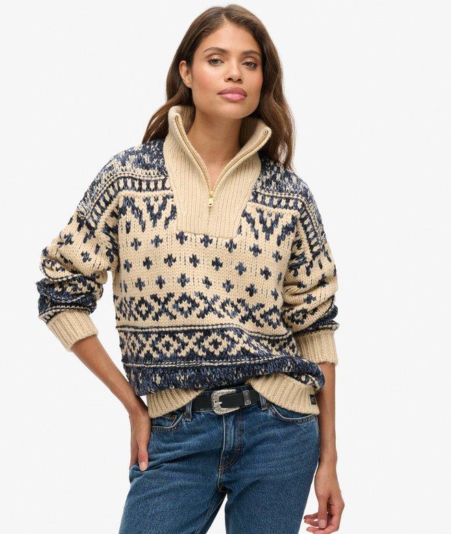 Superdry Ski Lodge Zip Neck Jumper