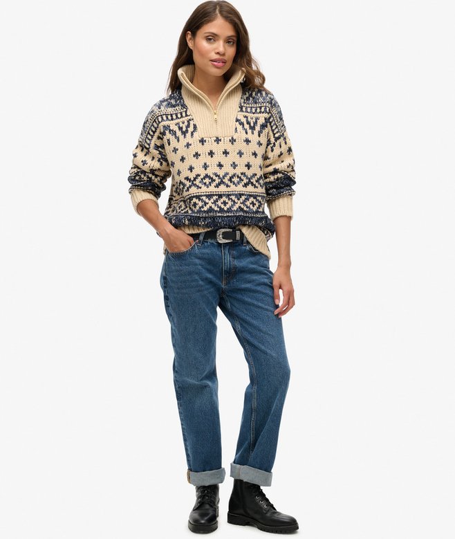 Superdry Ski Lodge Zip Neck Jumper