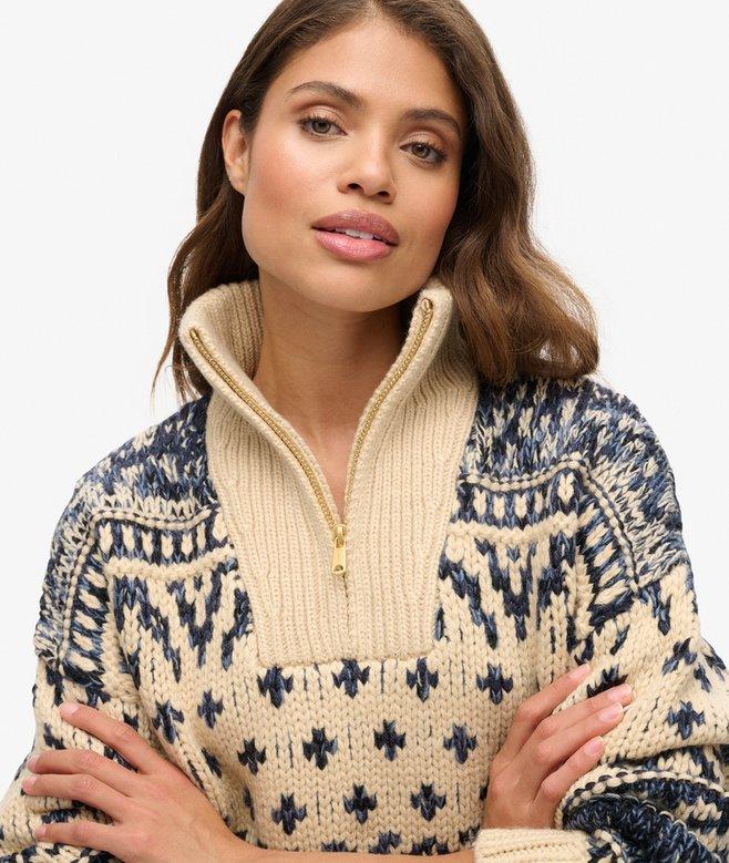 Superdry Ski Lodge Zip Neck Jumper