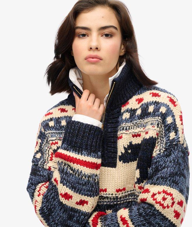 Superdry Ski Lodge Zip Neck Jumper