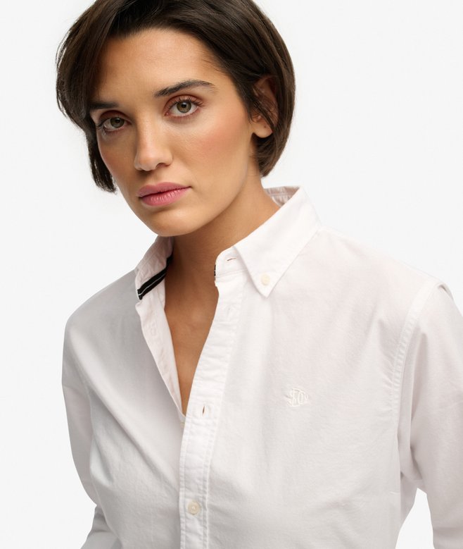 Superdry Slim Oxford Button Down Long Sleeve Shirt