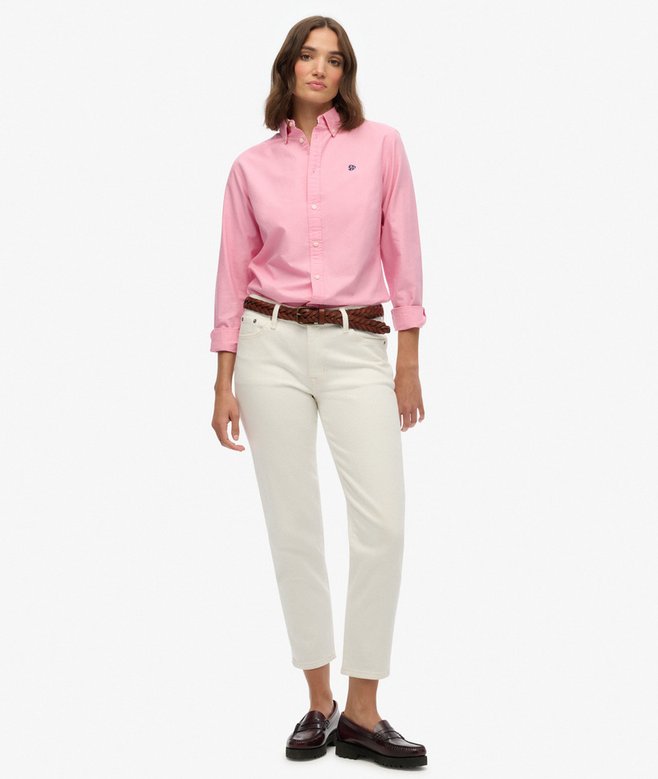 Superdry Slim Oxford Button Down Long Sleeve Shirt