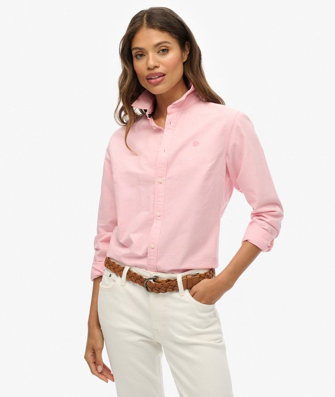 superdry Slim Oxford Long Sleeve Shirt
