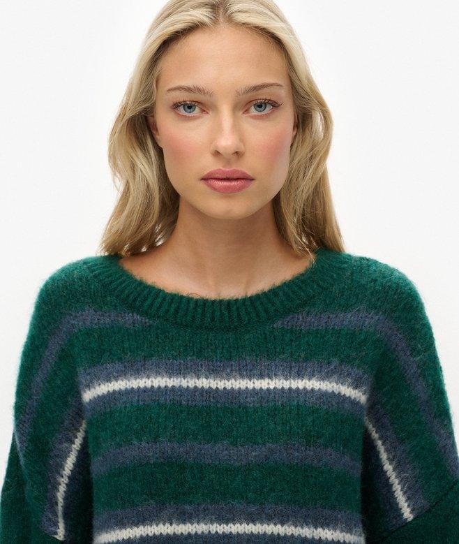 Superdry Slouchy Brushed Stripe Knit Jumper