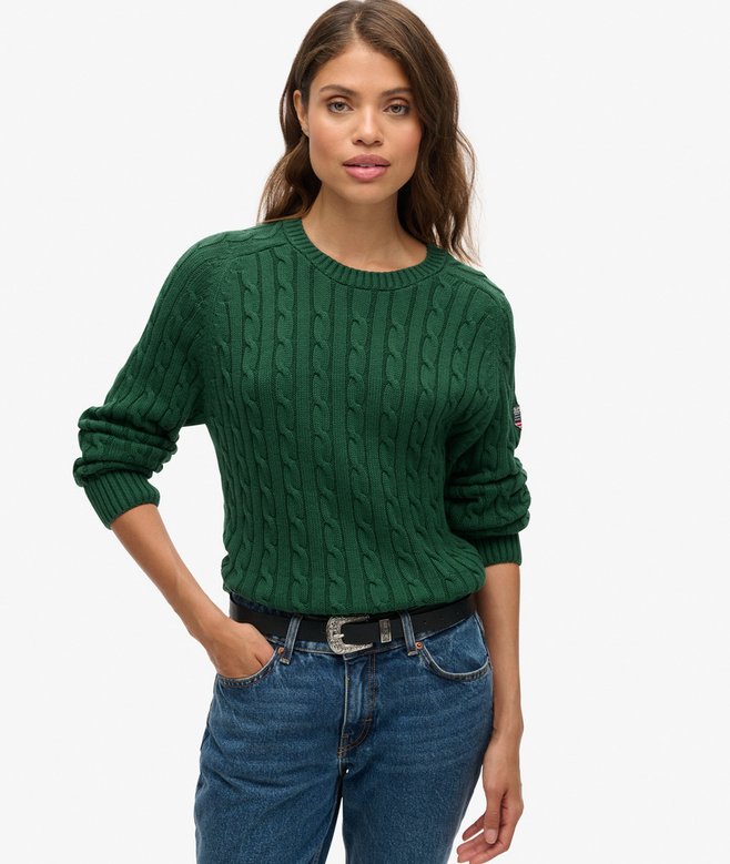 Superdry Slouchy Cable Knit Jumper