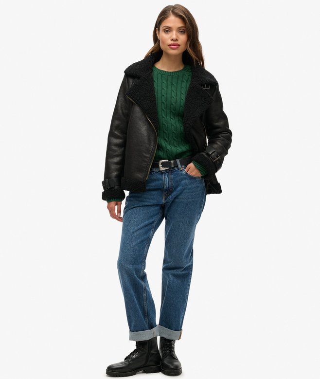 Superdry Slouchy Cable Knit Jumper