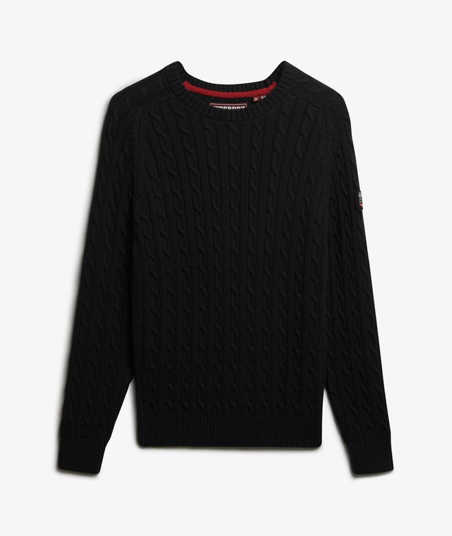 superdry Slouchy Cable Knit Jumper