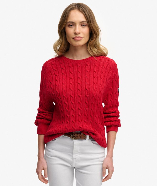 Superdry Slouchy Cable Knit Jumper