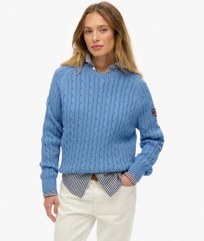 Superdry Slouchy Cable Knit Jumper