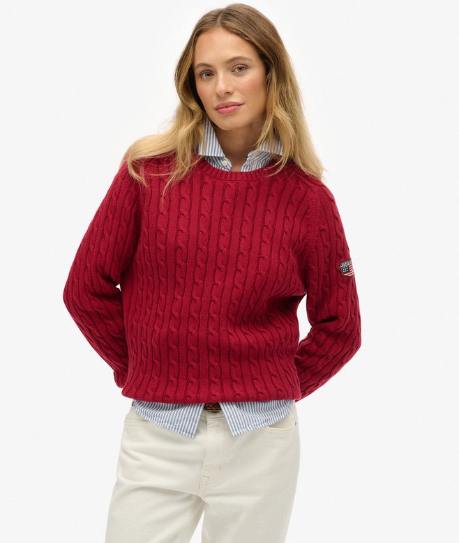 Superdry Slouchy Cable Knit Jumper