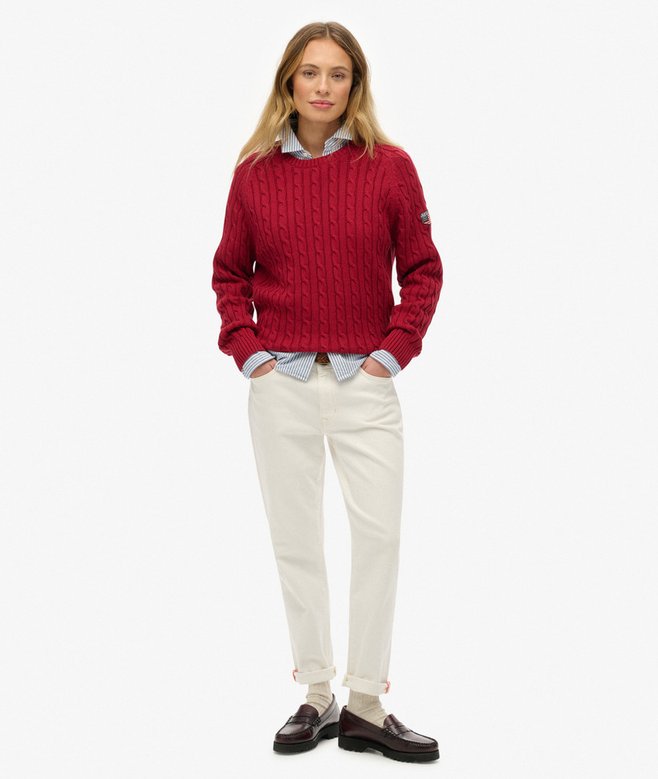 Superdry Slouchy Cable Knit Jumper