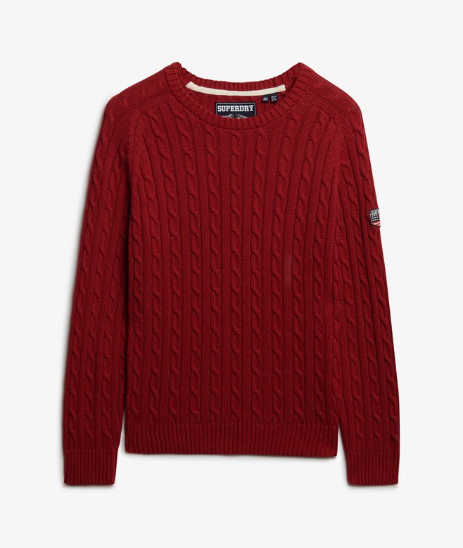 superdry Slouchy Cable Knit Jumper