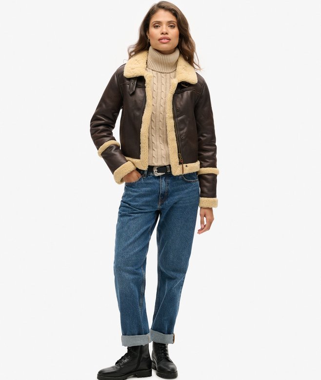 Superdry Slouchy Cable Roll Neck Jumper