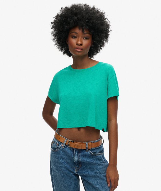 superdry Slouchy Cropped T-Shirt