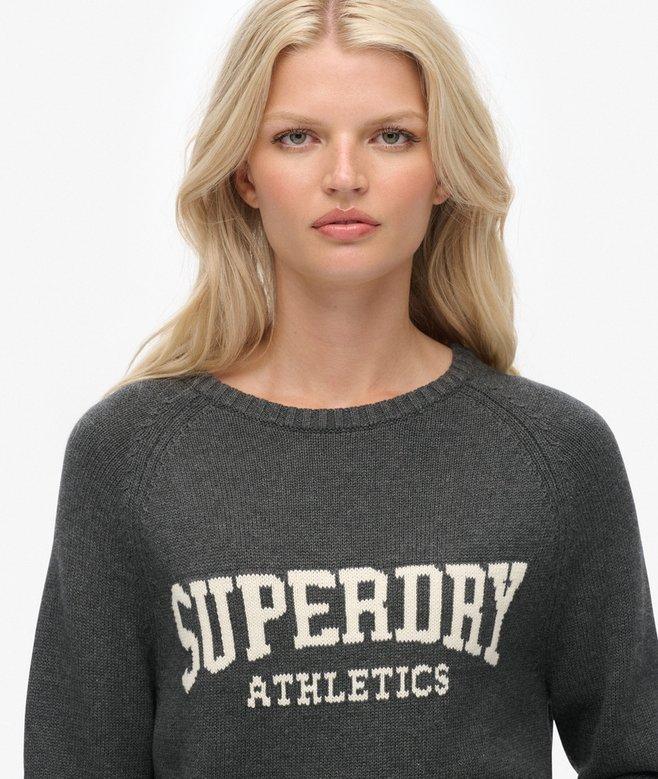 Superdry Slouchy Intarsia Graphic Knitted Jumper