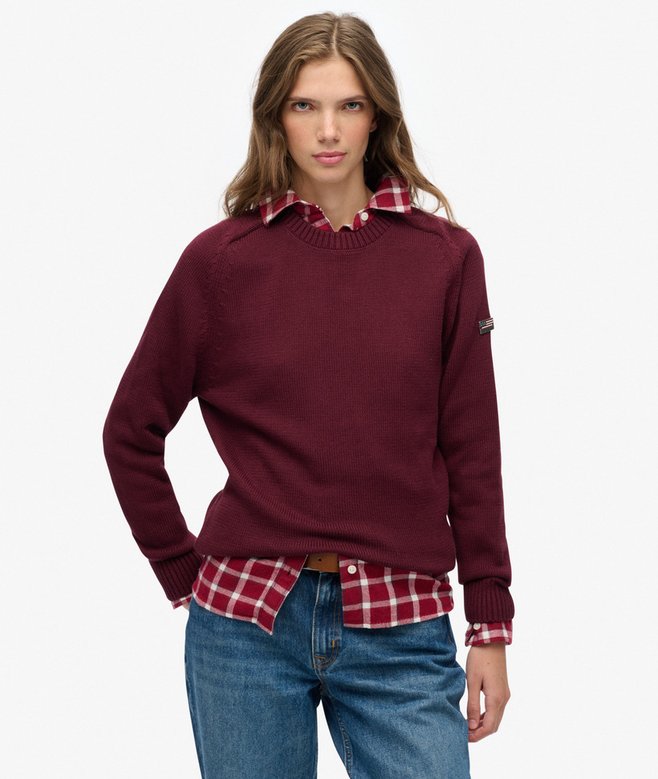 Superdry Slouchy Knitted Crew Jumper