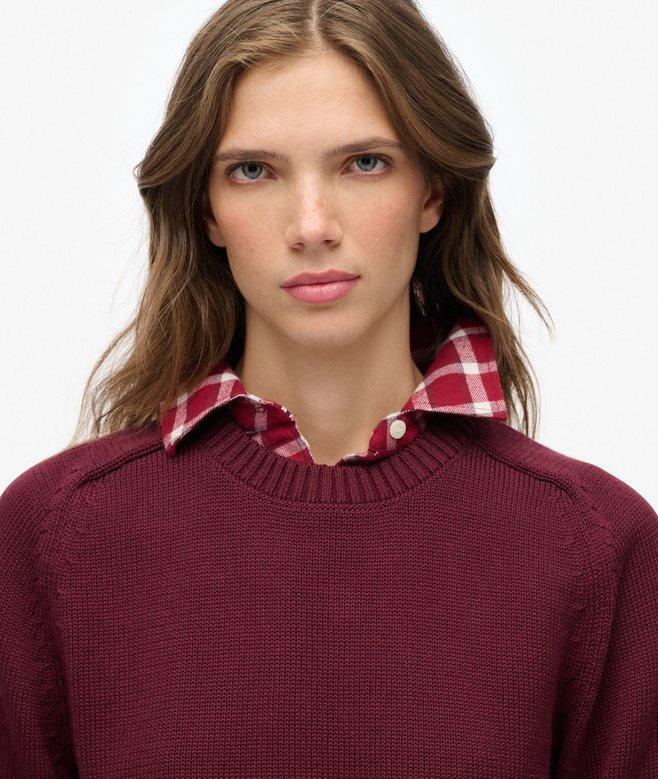 Superdry Slouchy Knitted Crew Jumper