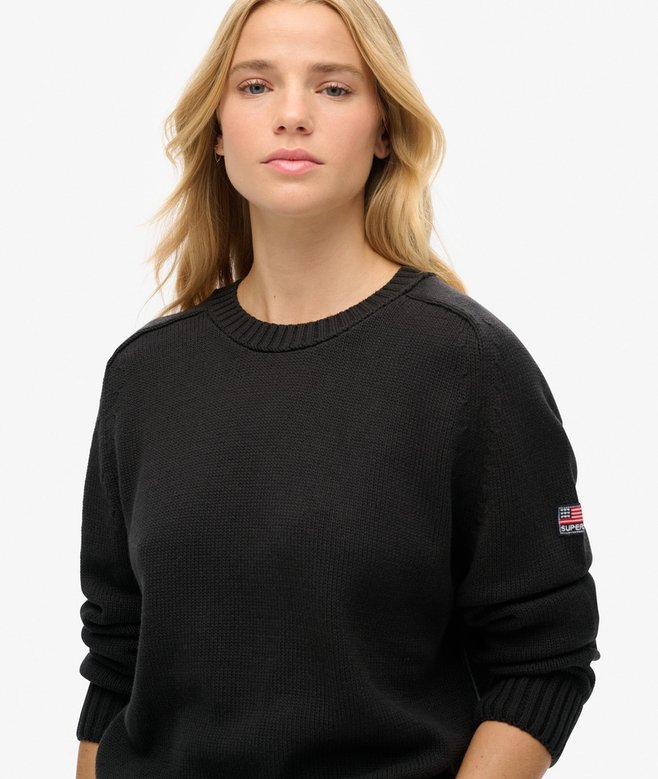 Superdry Slouchy Knitted Crew Jumper
