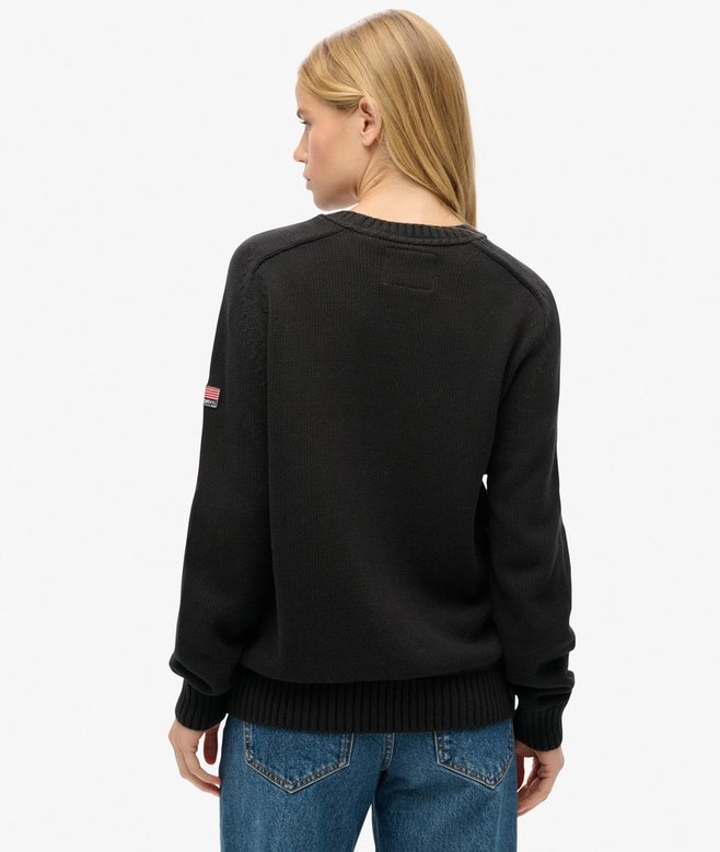 Superdry Slouchy Knitted Crew Jumper
