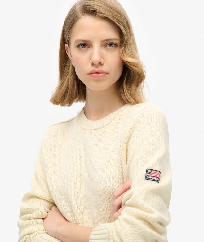 Superdry Slouchy Knitted Crew Jumper