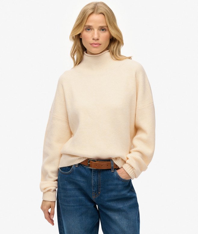 Superdry Slouchy Mock Neck Jumper
