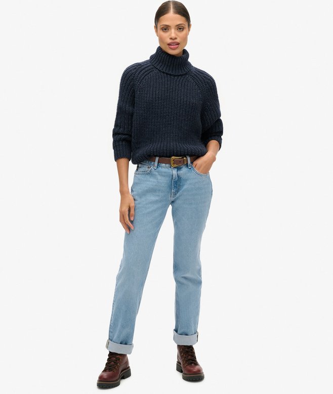 Superdry Slouchy Stitch Roll Neck Knit