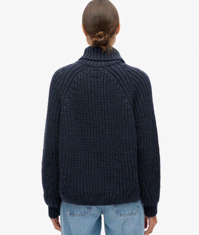 Superdry Slouchy Stitch Roll Neck Knit