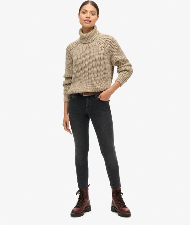 Superdry Slouchy Stitch Roll Neck Knit