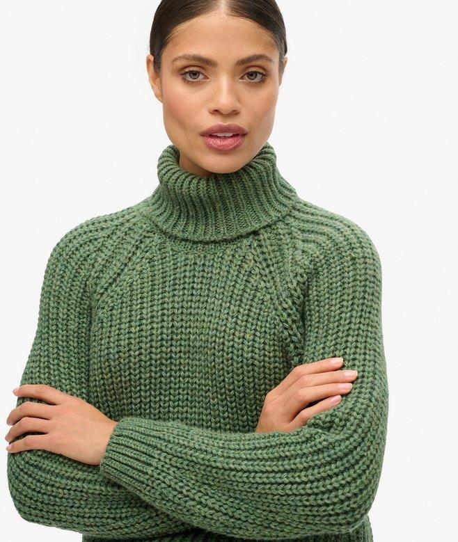 Superdry Slouchy Stitch Roll Neck Knit