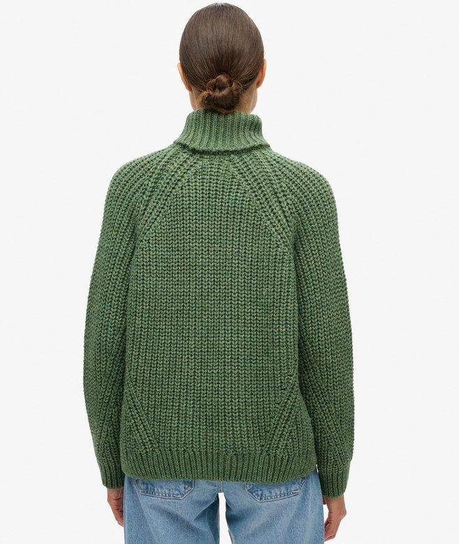 Superdry Slouchy Stitch Roll Neck Knit