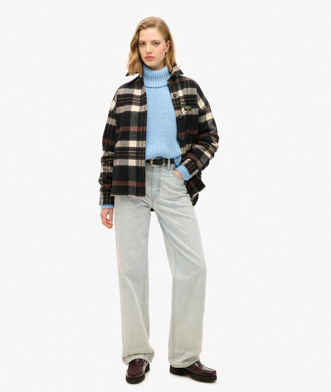 Superdry Slouchy Stitch Roll Neck Knit