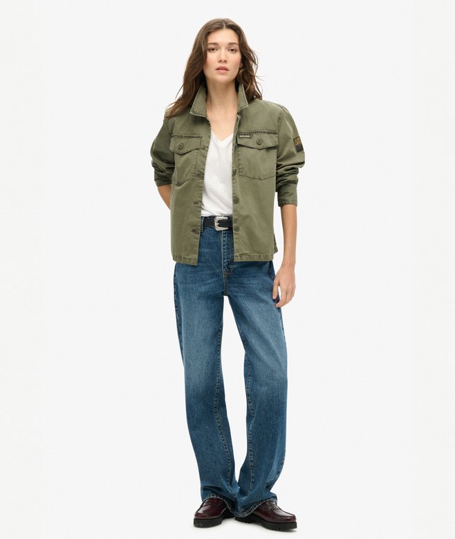 Superdry Slub Embroidered V-Neck T-Shirt