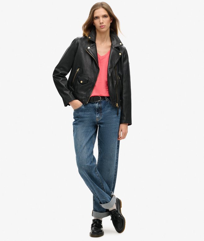 Superdry Slub Embroidered V-Neck T-Shirt