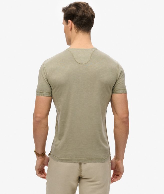 Superdry Slub Short Sleeve Jersey Grandad Top