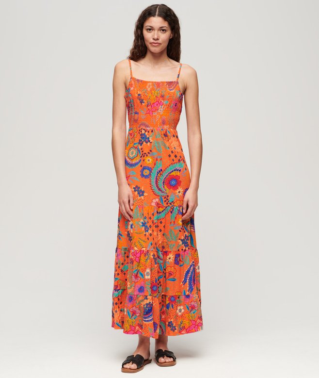 Superdry Smocked Cami Maxi Dress