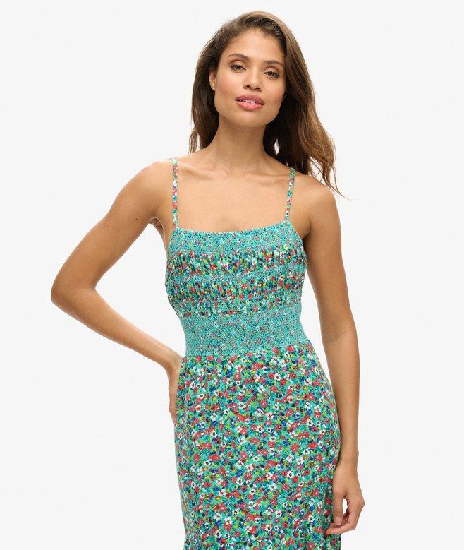 Superdry Smocked Cami Maxi Dress