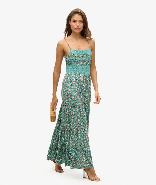 Superdry Smocked Cami Maxi Dress