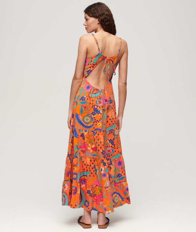 superdry Smocked Cami Maxi Dress