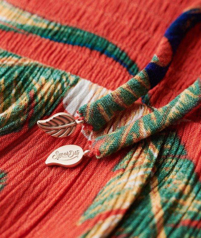 Superdry Smocked Midi Beach Dress