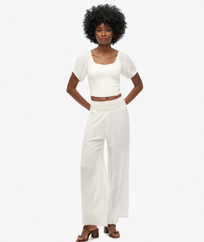 Superdry Smocked Woven Top