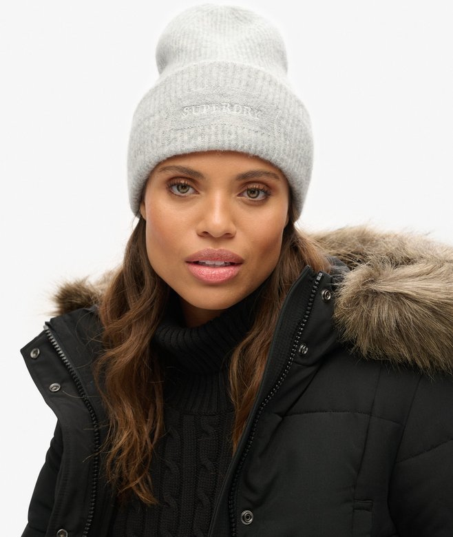 Superdry Soft Rib Knit Beanie Hat