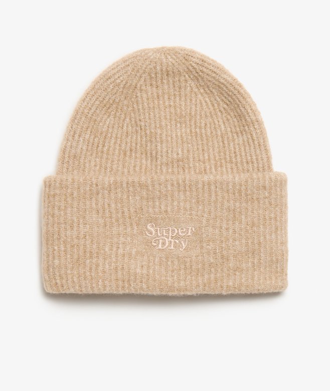 superdry Soft Rib Knit Beanie Hat