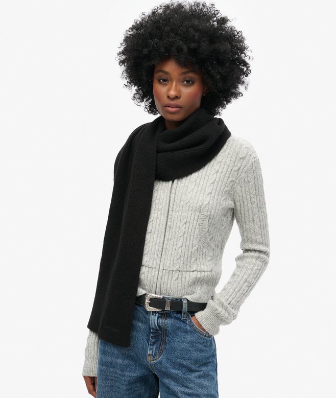 Superdry Soft Rib Knit Scarf