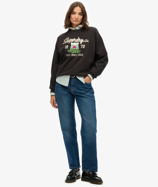 Superdry Souvenir Graphic Loose Crew Sweatshirt
